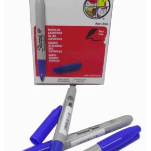 MARCADOR PERMANENTE FINO AZUL SHARPIE