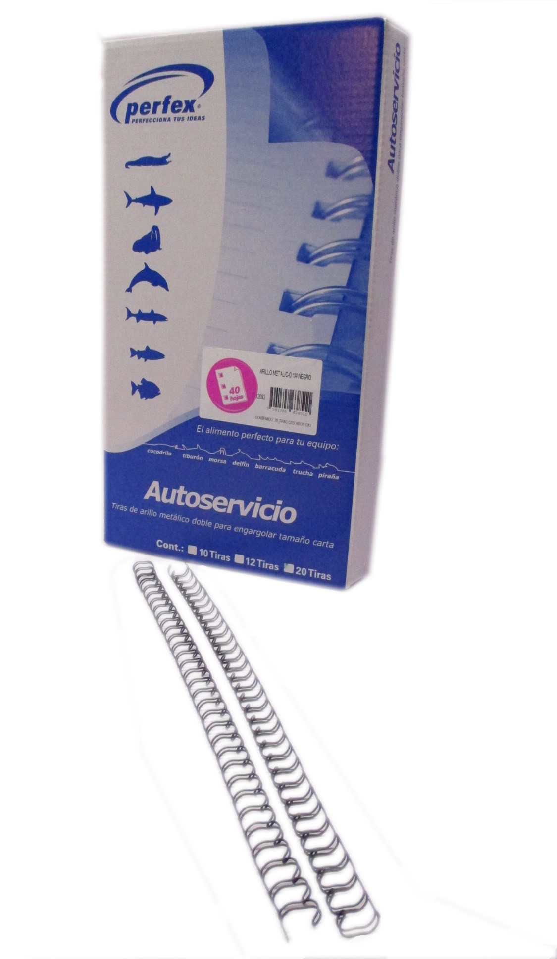 ARILLO METALICO NEGRO 1/4 PERFEX